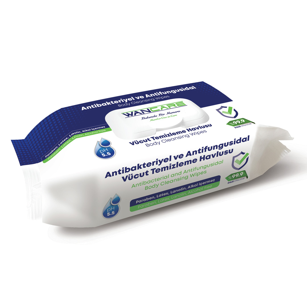 ANTIBACTERIAL AND ANTIFUNGUSIDAL BODY CLEANSING WIPES